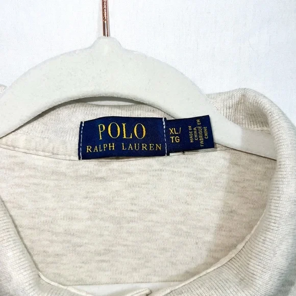 Polo Ralph Lauren Heather Cream Soft Cotton Polo, Size XL - Picture 2 of 10